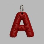 3D Puffy Letter Keychain