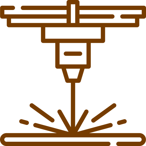 Icon of laser cutting
