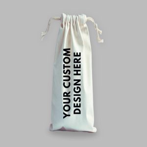 Custom drawstring bottle gift bag
