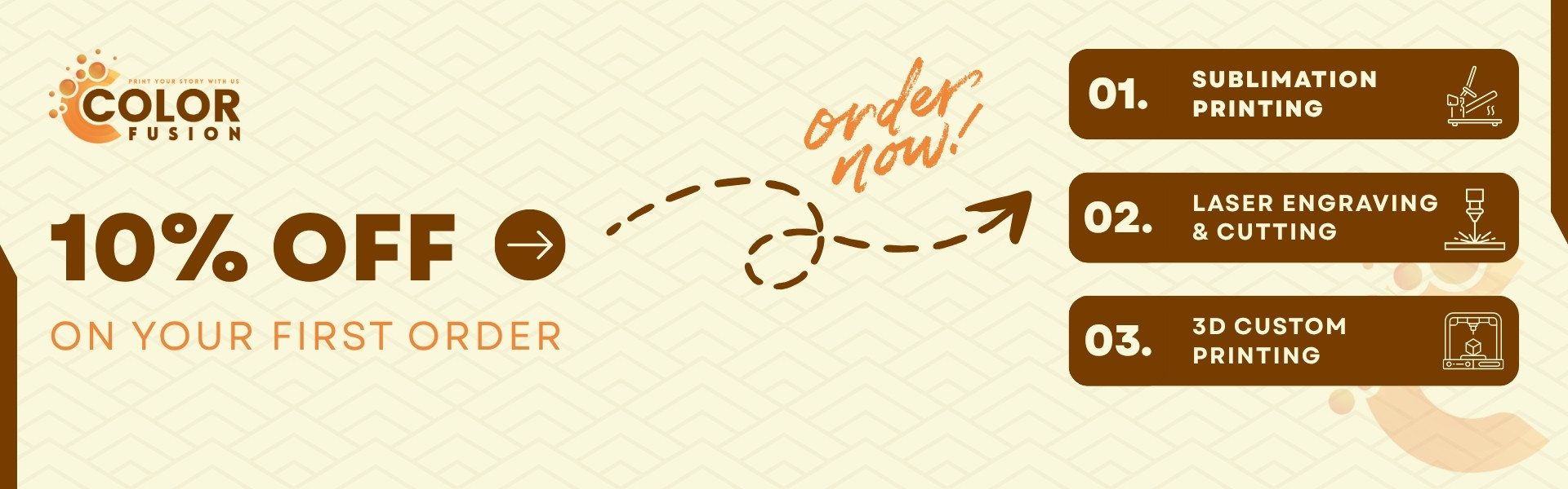 First Order Promo of 10% OFF