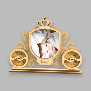 Personalised Baby Birth Record Frame
