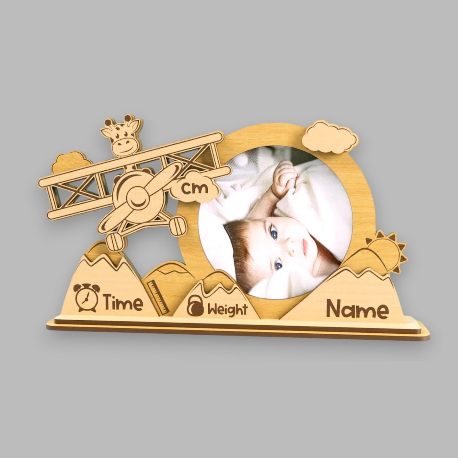 Personalised Baby Birth Record Frame